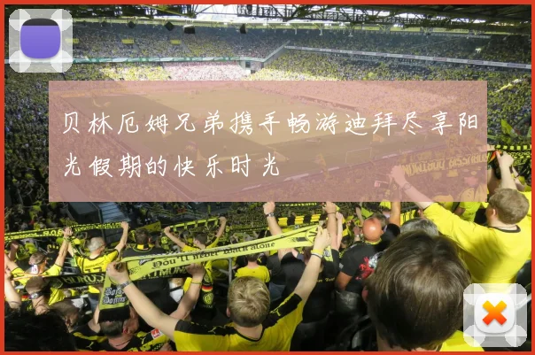 贝林厄姆兄弟携手畅游迪拜尽享阳光假期的快乐时光